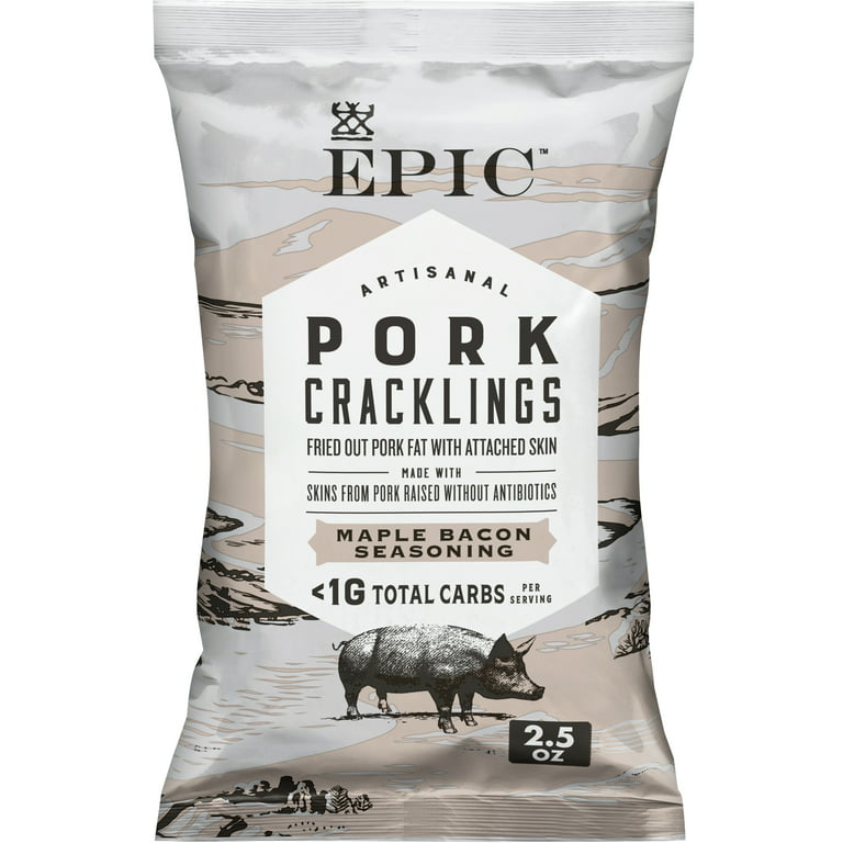 Epic Baked Pork Rinds - Maple Bacon Crackling 2.5oz