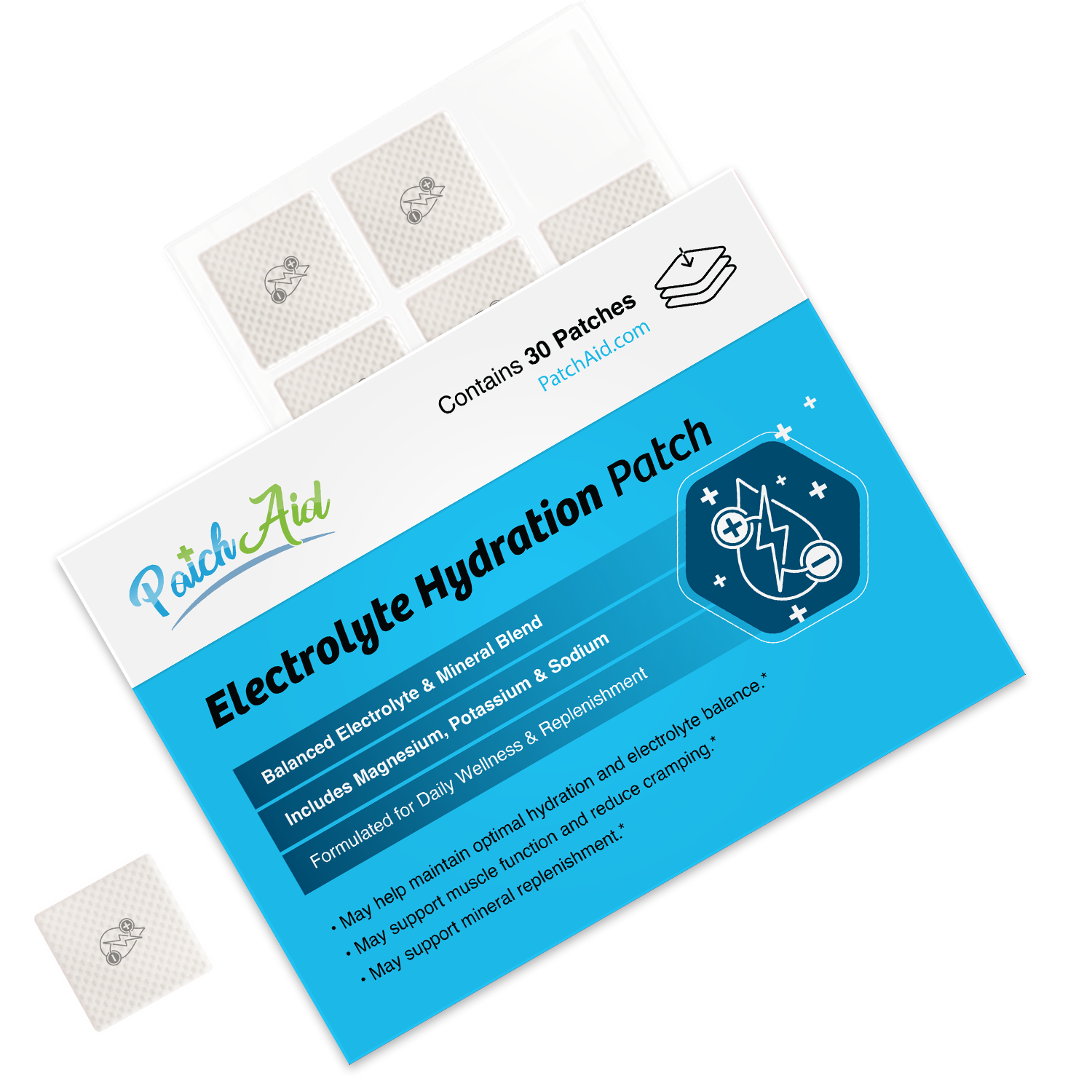 Electrolyte Hydration Patch by PatchAid