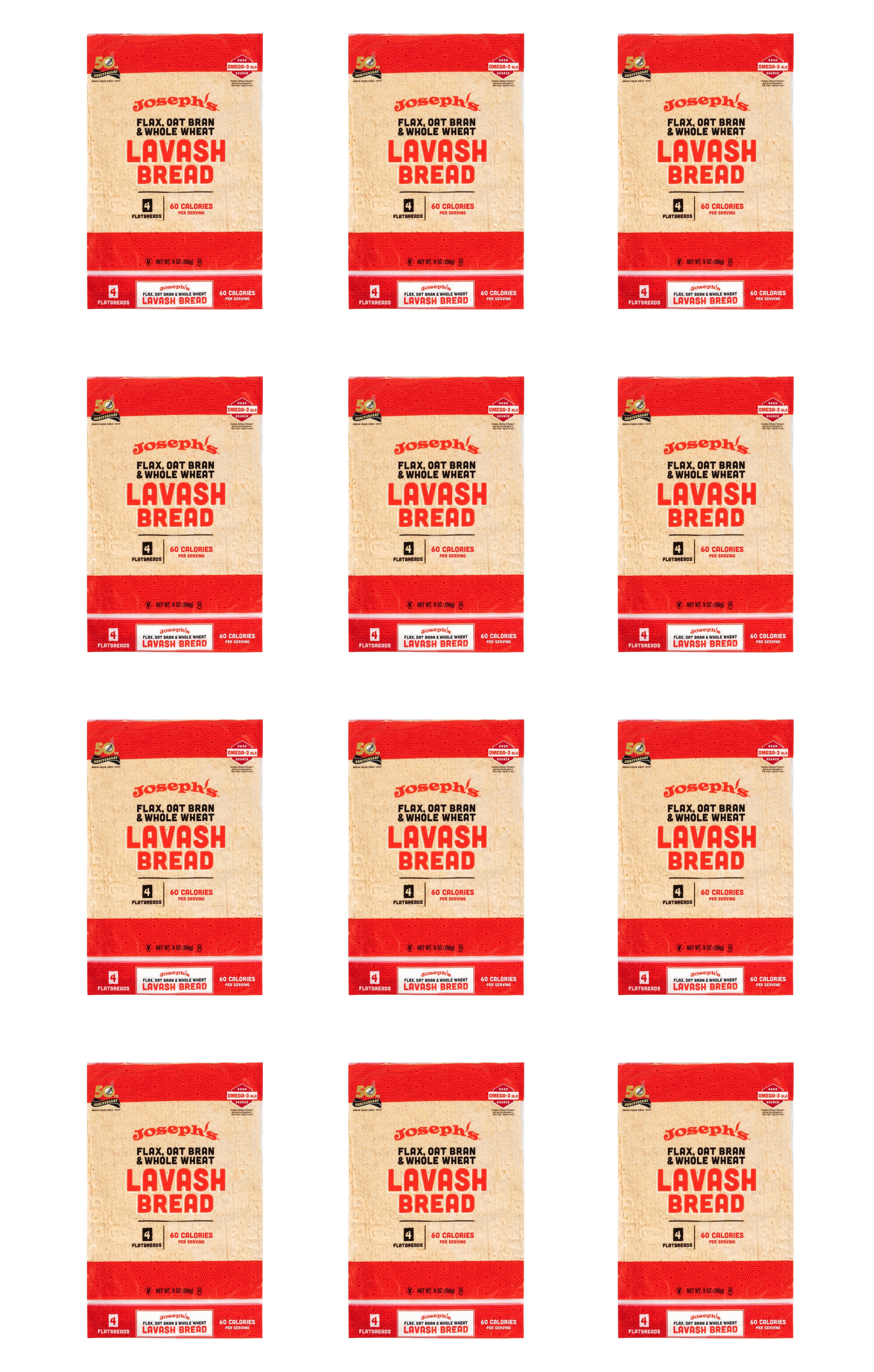 Joseph's Bakery Flax Oat Bran & Whole Wheat Lavash Bread