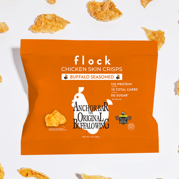 Flock Foods Keto Chicken Chips - Buffalo