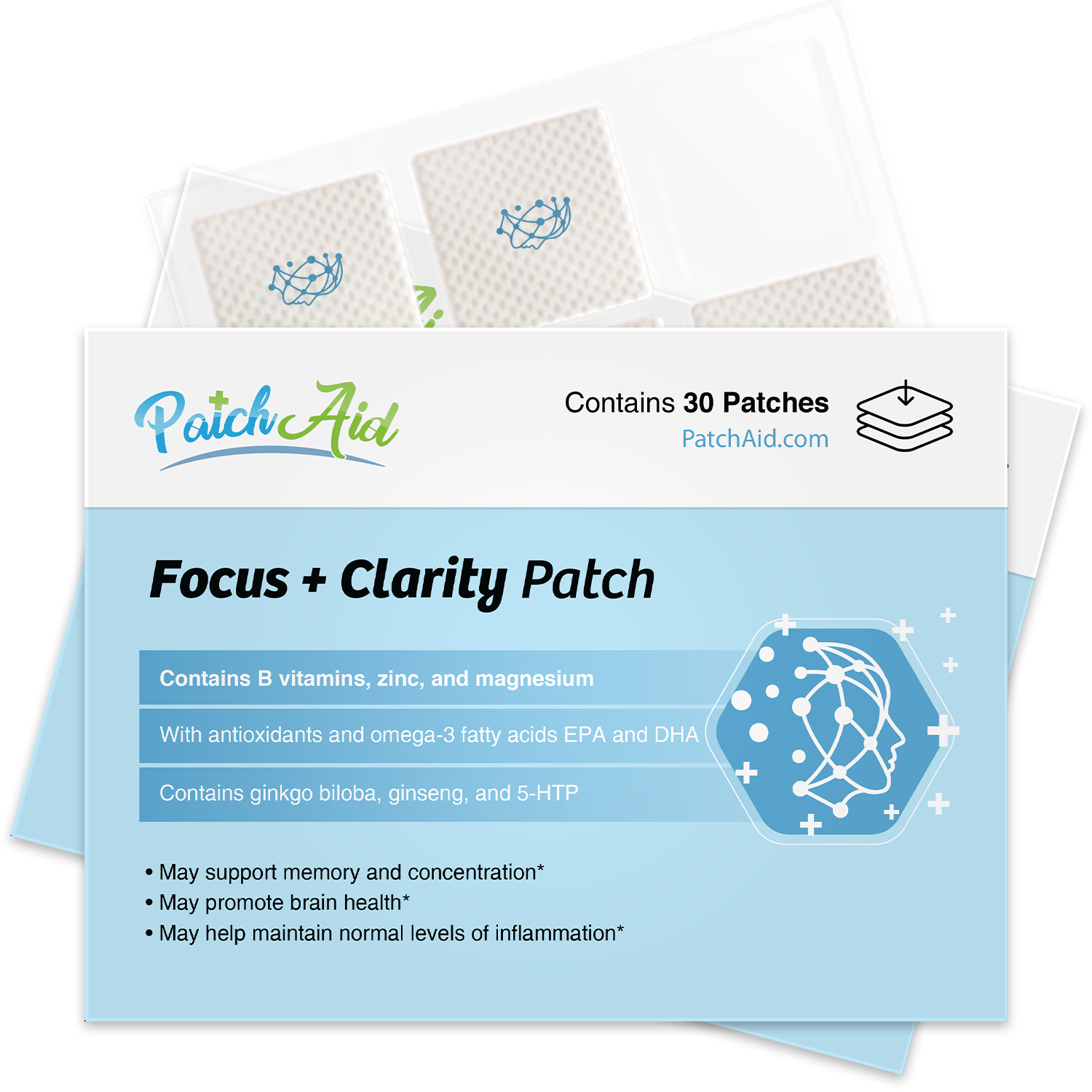 Focus and Clarity Vitamin Patch by PatchAid