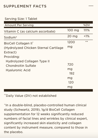 Solgar® advanced Collagen Hyaluronic Acid Complex - 30 Tablets