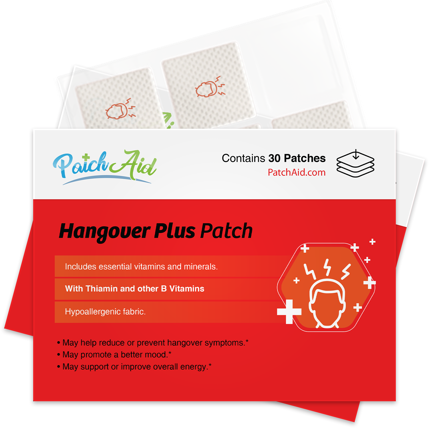 Hangover Plus Vitamin Patch by PatchAid