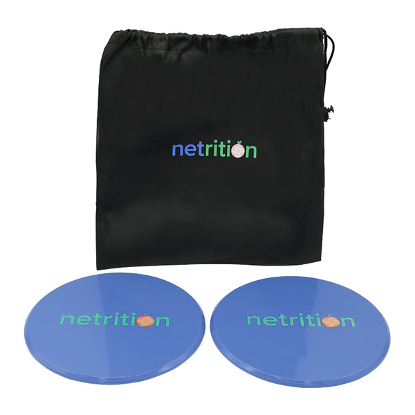 Netrition Core Sliders - Pack of 2 Dual-Sided Gliding Discs for Full Body Workout