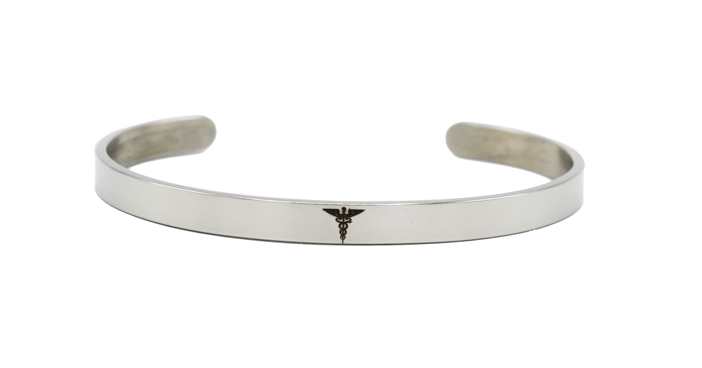 Gastric Surgery Medical Alert Bracelet Cuff by BariatricPal Silver by BariatricPal Affordable Jewelry at 9.99 on BariatricPal Store