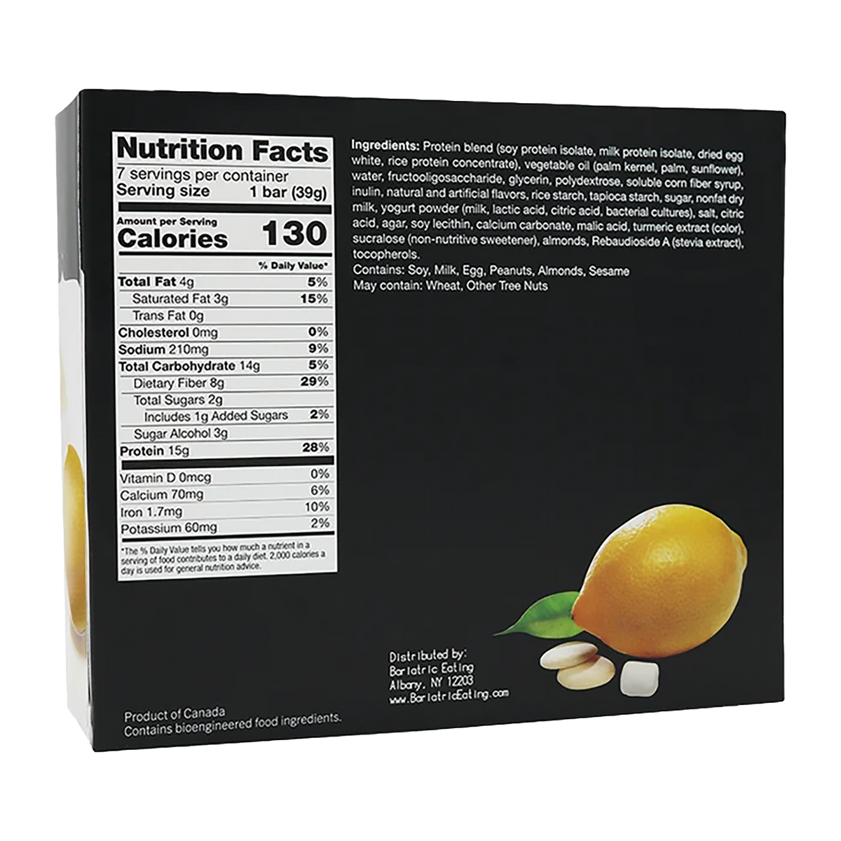 Inspire Fluffy Lemon Bars with 15g Protein + Fiber
