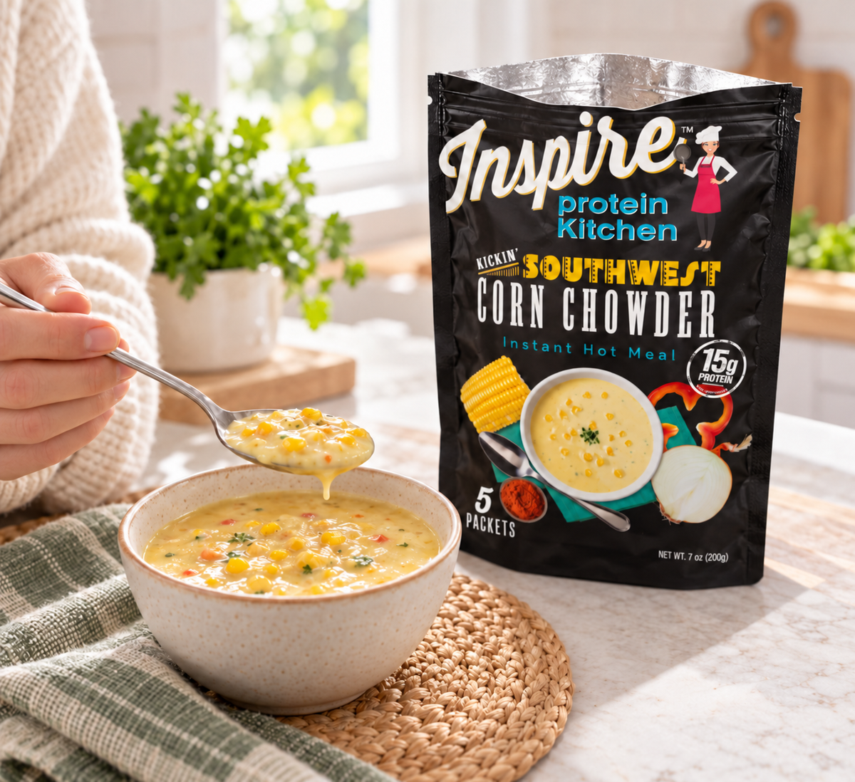 Inspire Southwest Corn Chowder - 15g Protein 