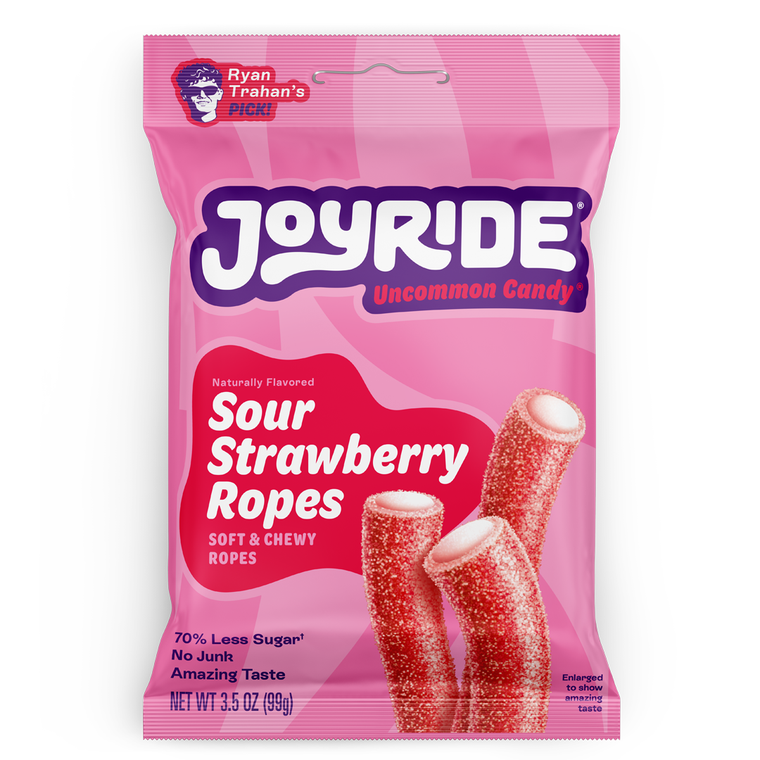 Joyride Sour Strawberry Ropes, 3.5 oz