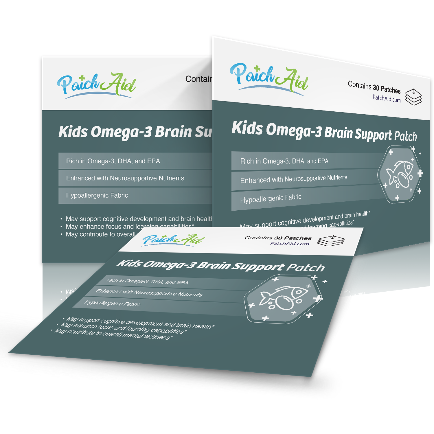 Kids Omega-3 Brain Support Patch by PatchAid