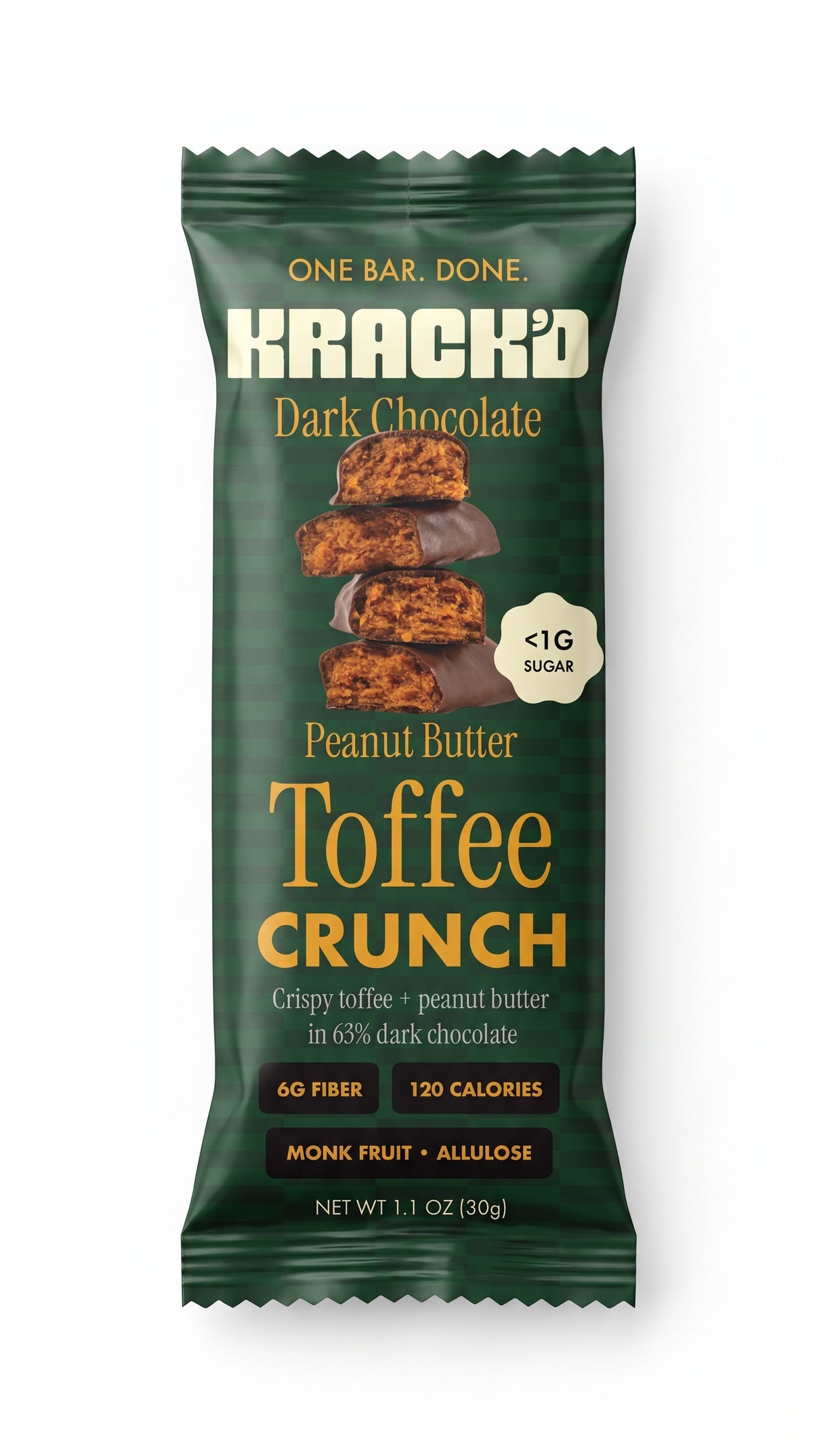 #Flavor_Toffee Crunch #Size_One Bar