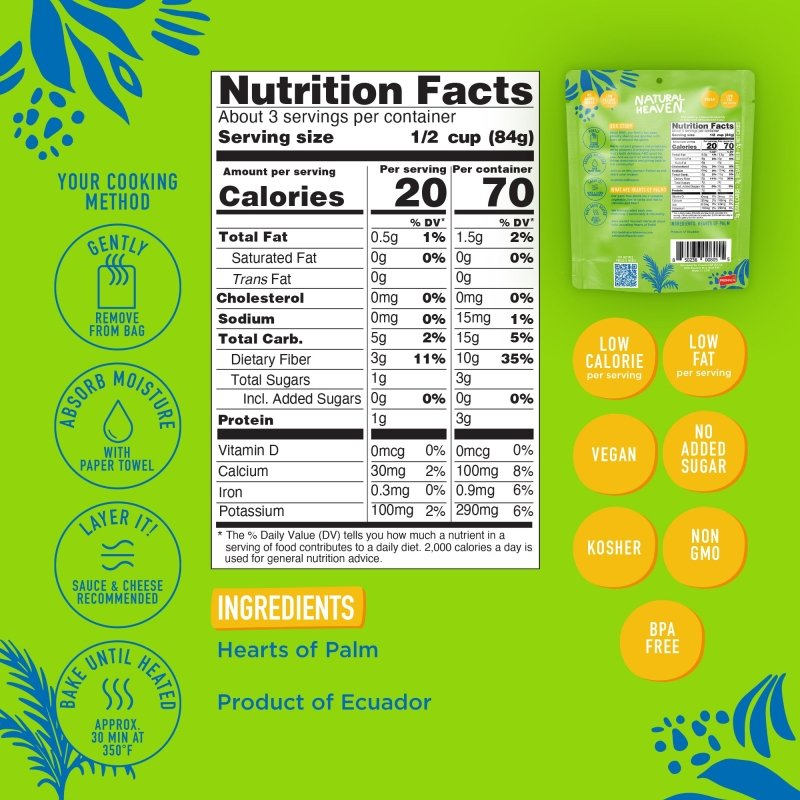 Veggie Pasta Hearts of Palm Noodles by Natural Heaven - Lasagna