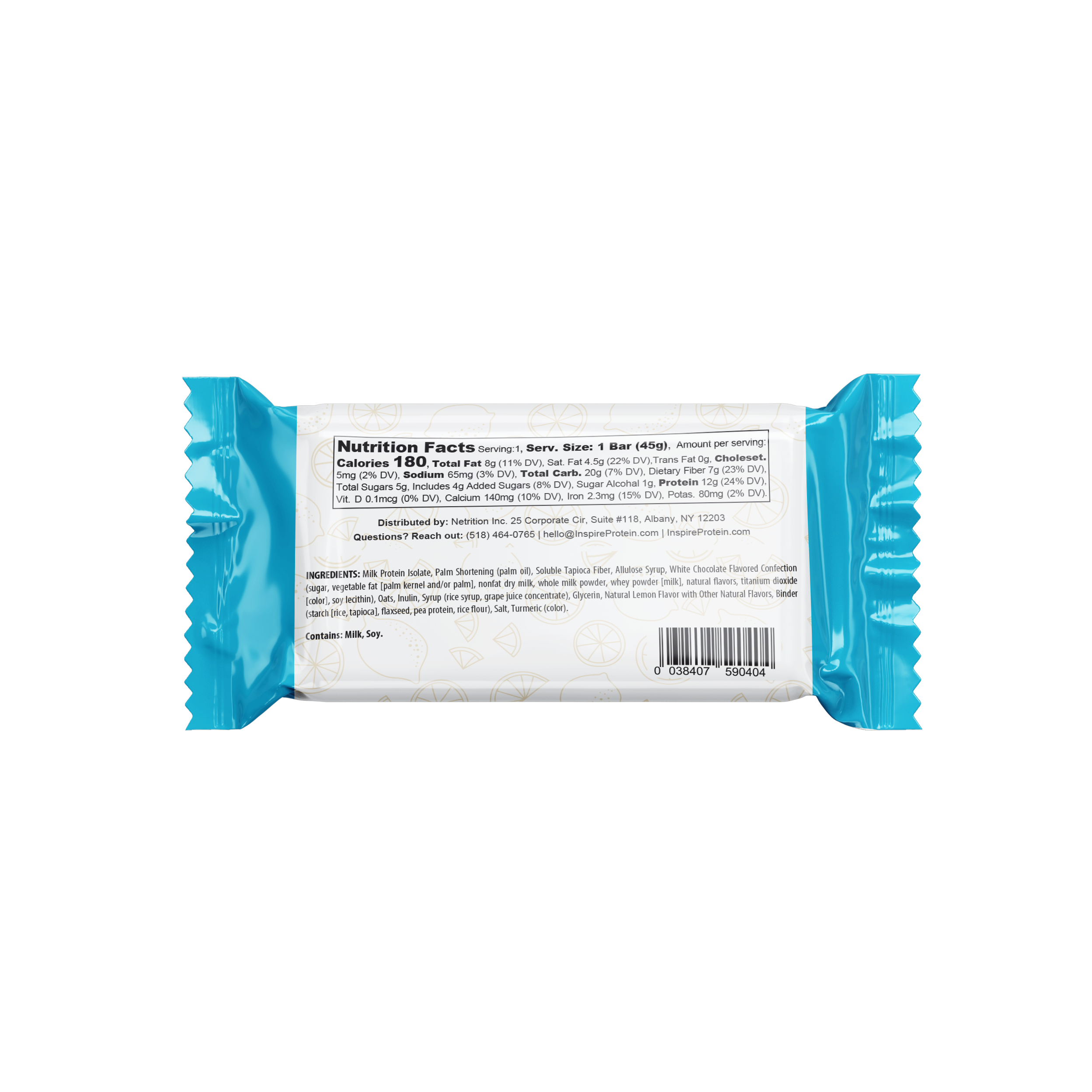 Inspire High Protein Bars by Bariatric Eating - Lemon