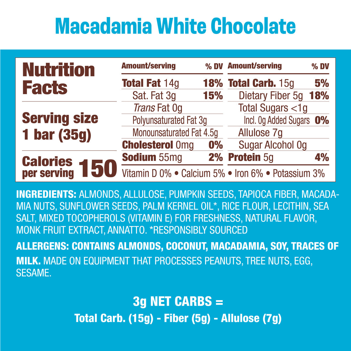 #Flavor_Macademia White Chocolate #Size_12 bars