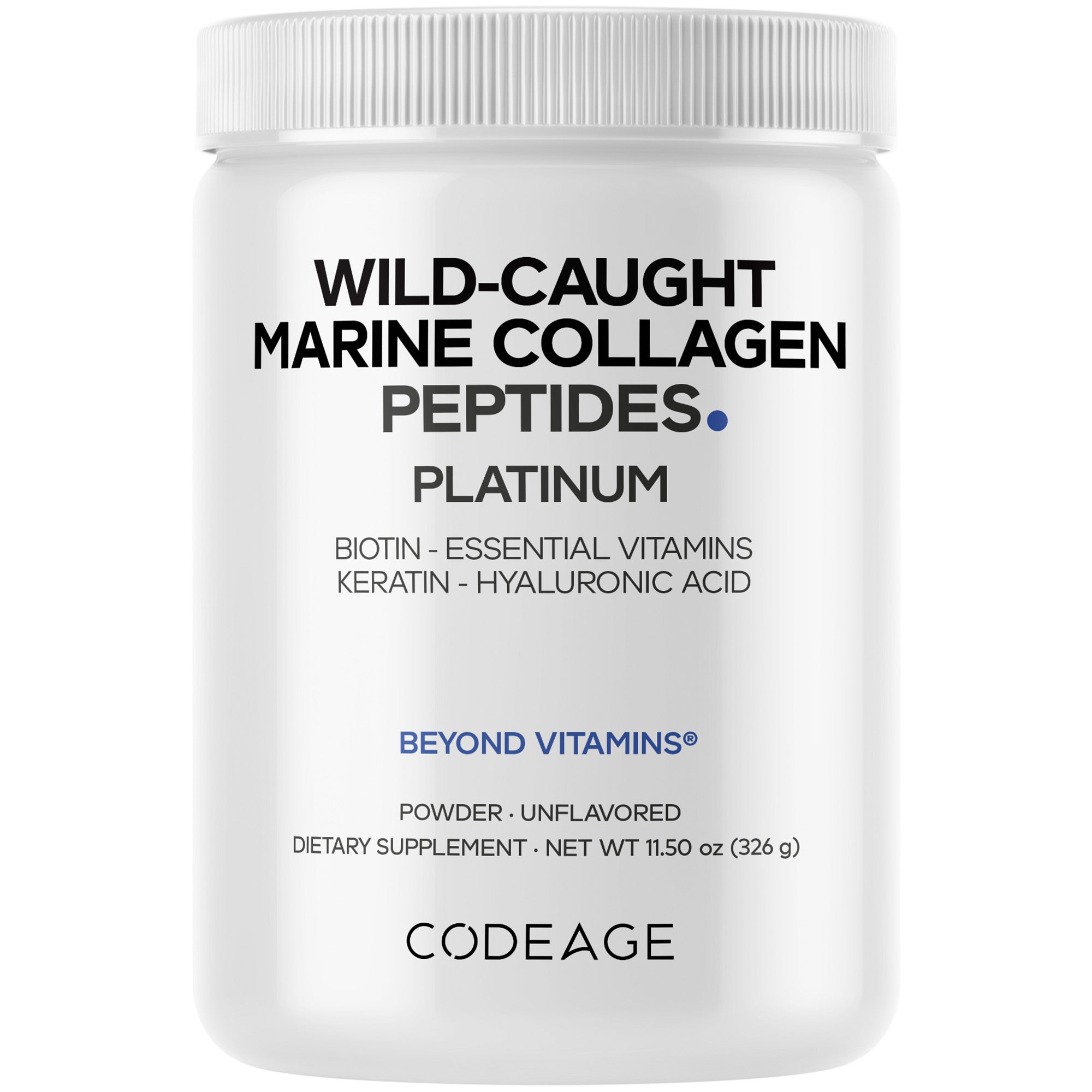 Wild-Caught Marine Collagen Peptides Powder Platinum by Codeage