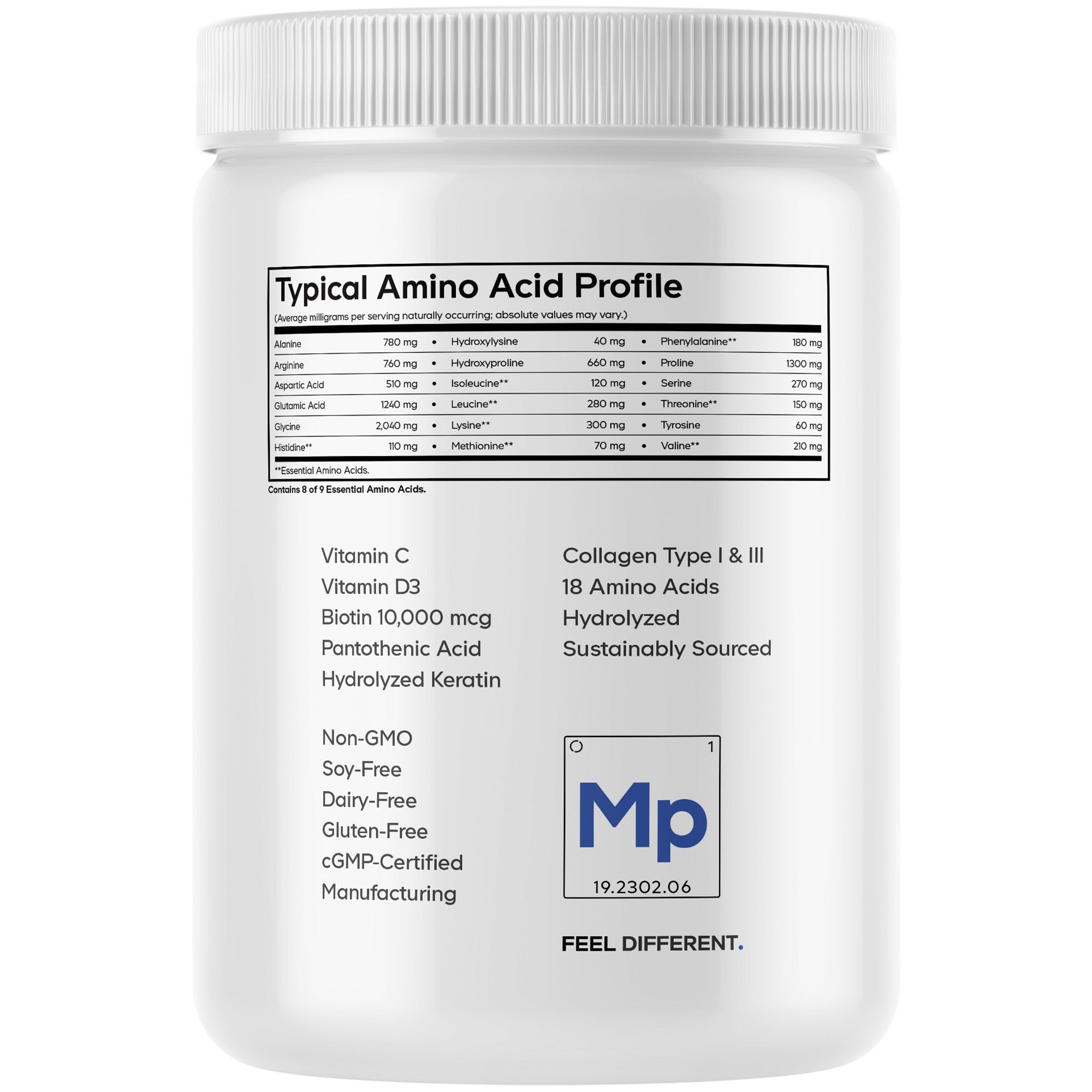 Wild-Caught Marine Collagen Peptides Powder Platinum by Codeage
