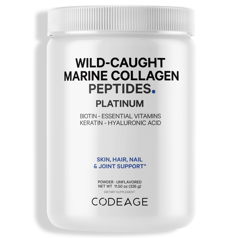 Wild-Caught Marine Collagen Peptides Powder Platinum by Codeage