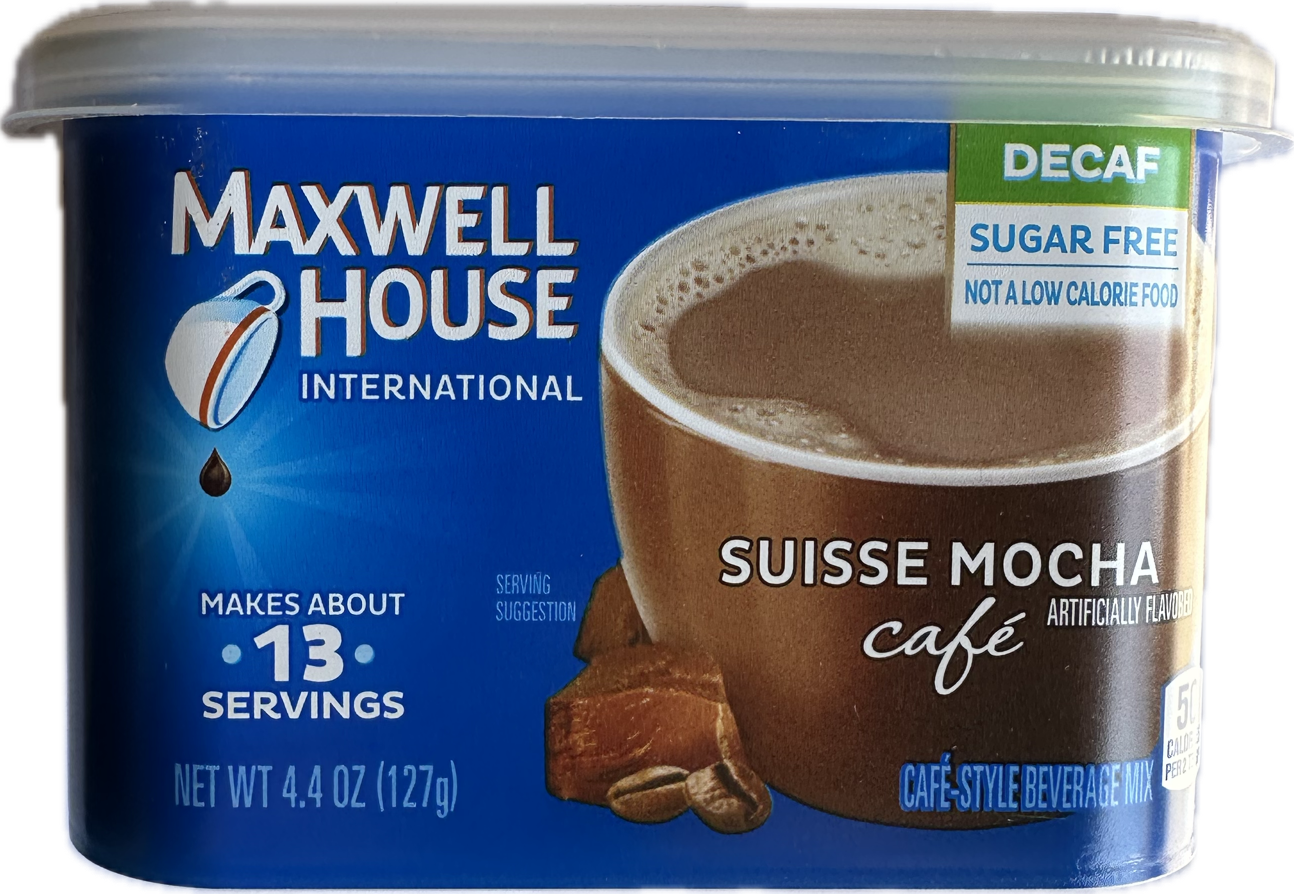 Maxwell House Sugar Free International Cafe Beverage Mix