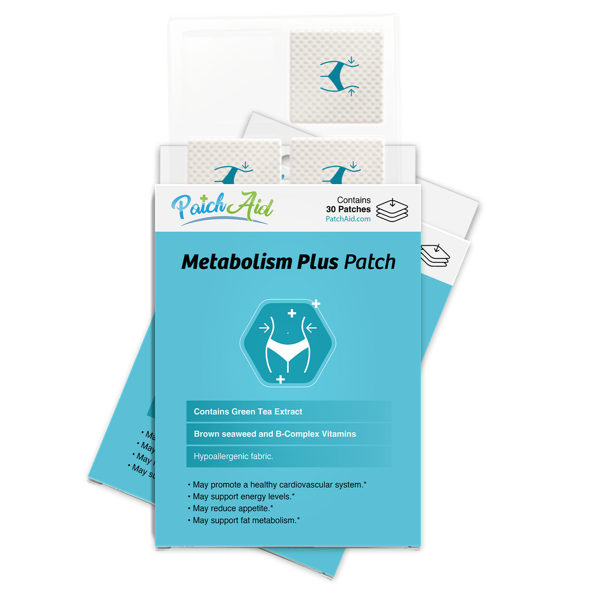 Metabolism Plus Topical Patch by PatchAid, 30-Day Supply