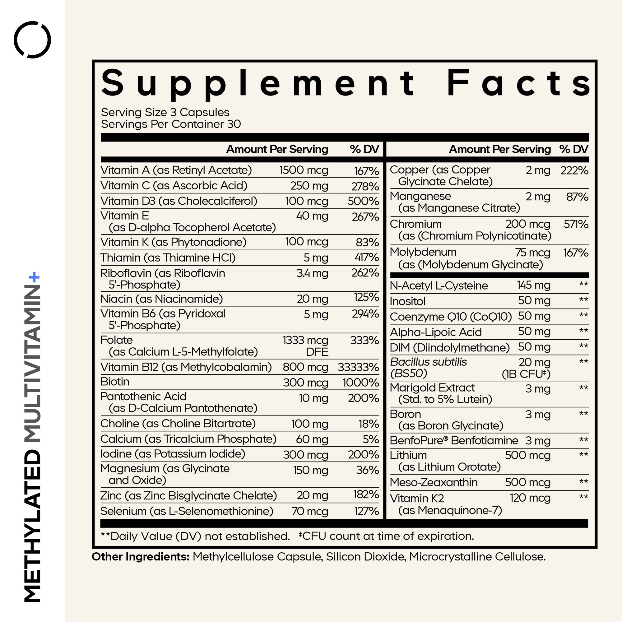 Methylated Multivitamin+ by Codeage