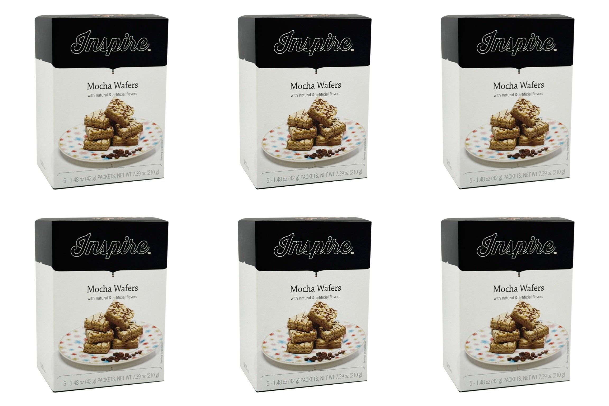 Inspire Square Protein Wafers - Mocha