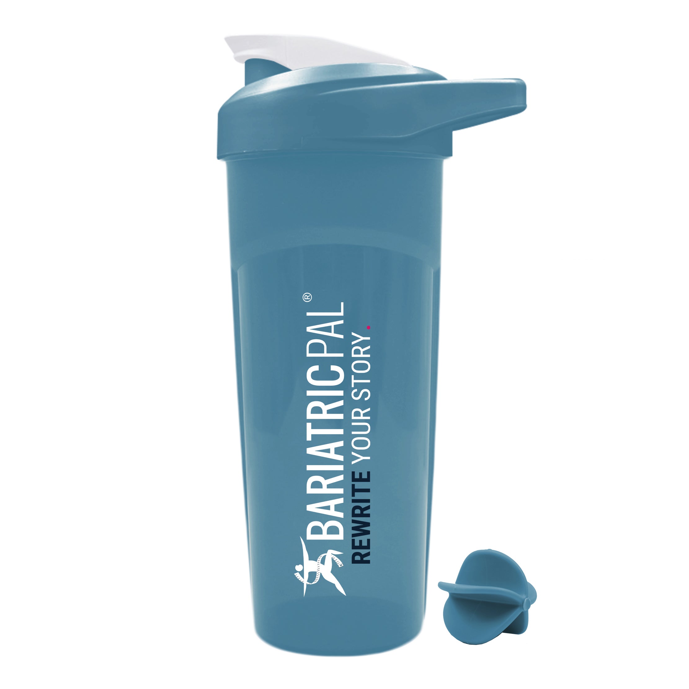 Shaker Bottle with Whisk Ball Blender by BariatricPal