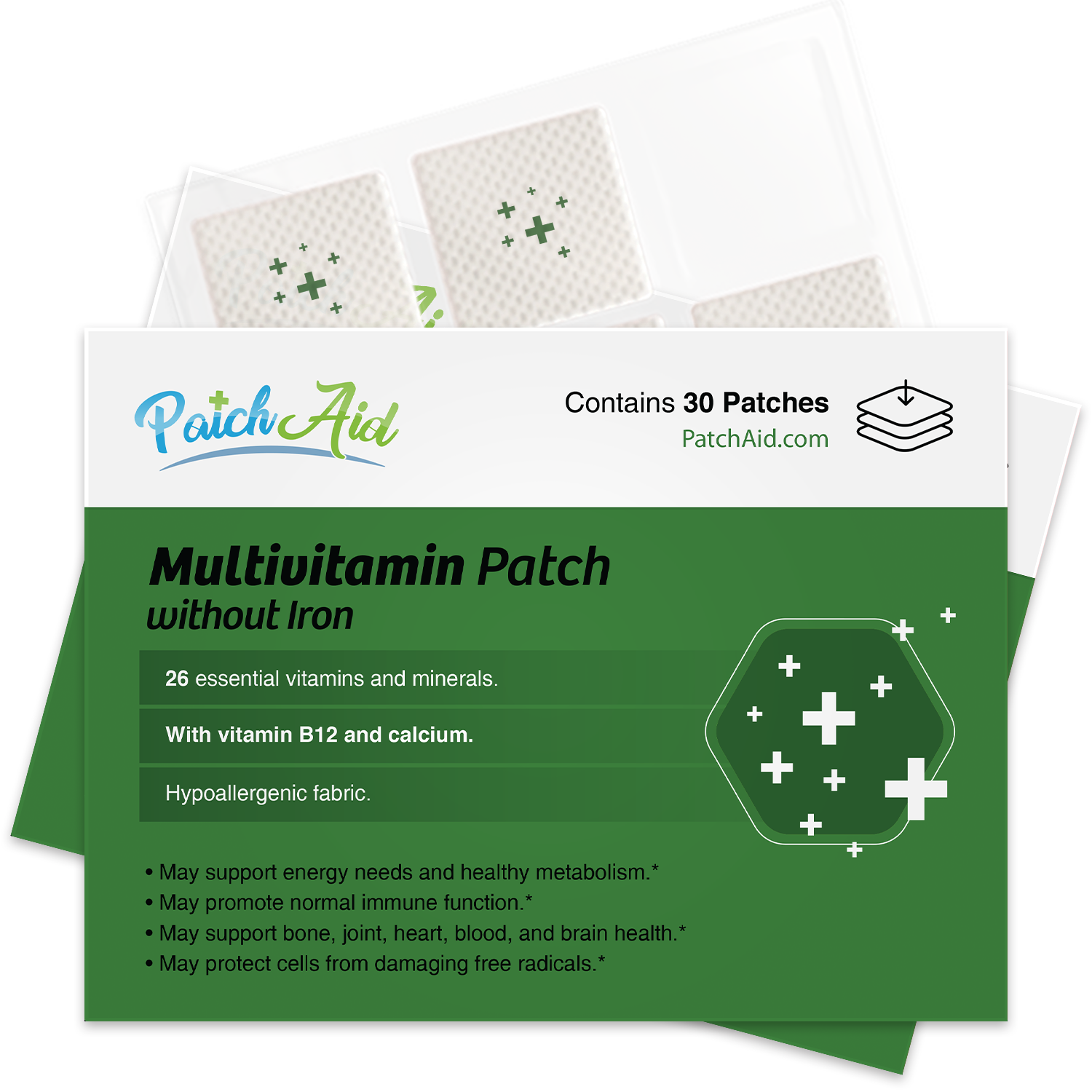 MultiVitamin Plus Topical Patch without Iron by PatchAid