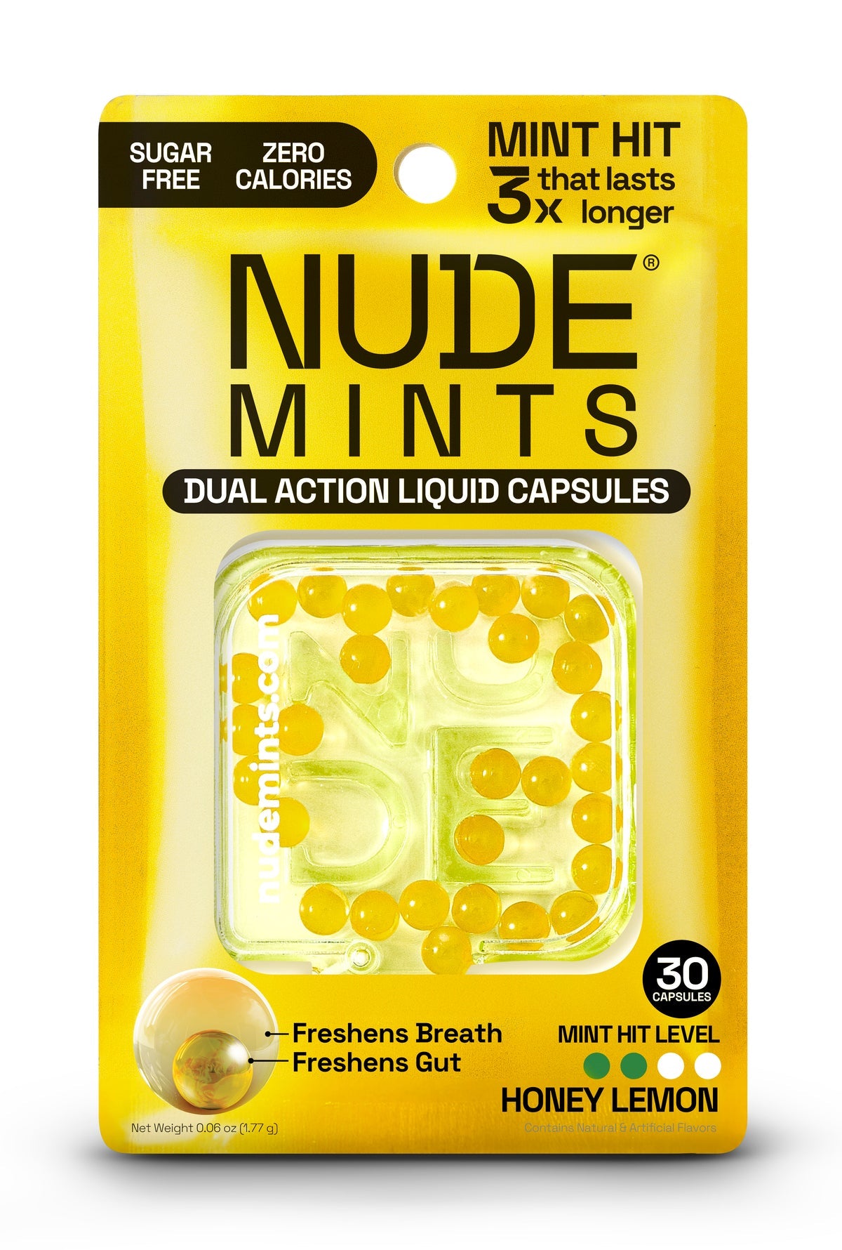 Breath + Gut Mints For Gut Healthy by NUDE - Honey Lemon by NUDE