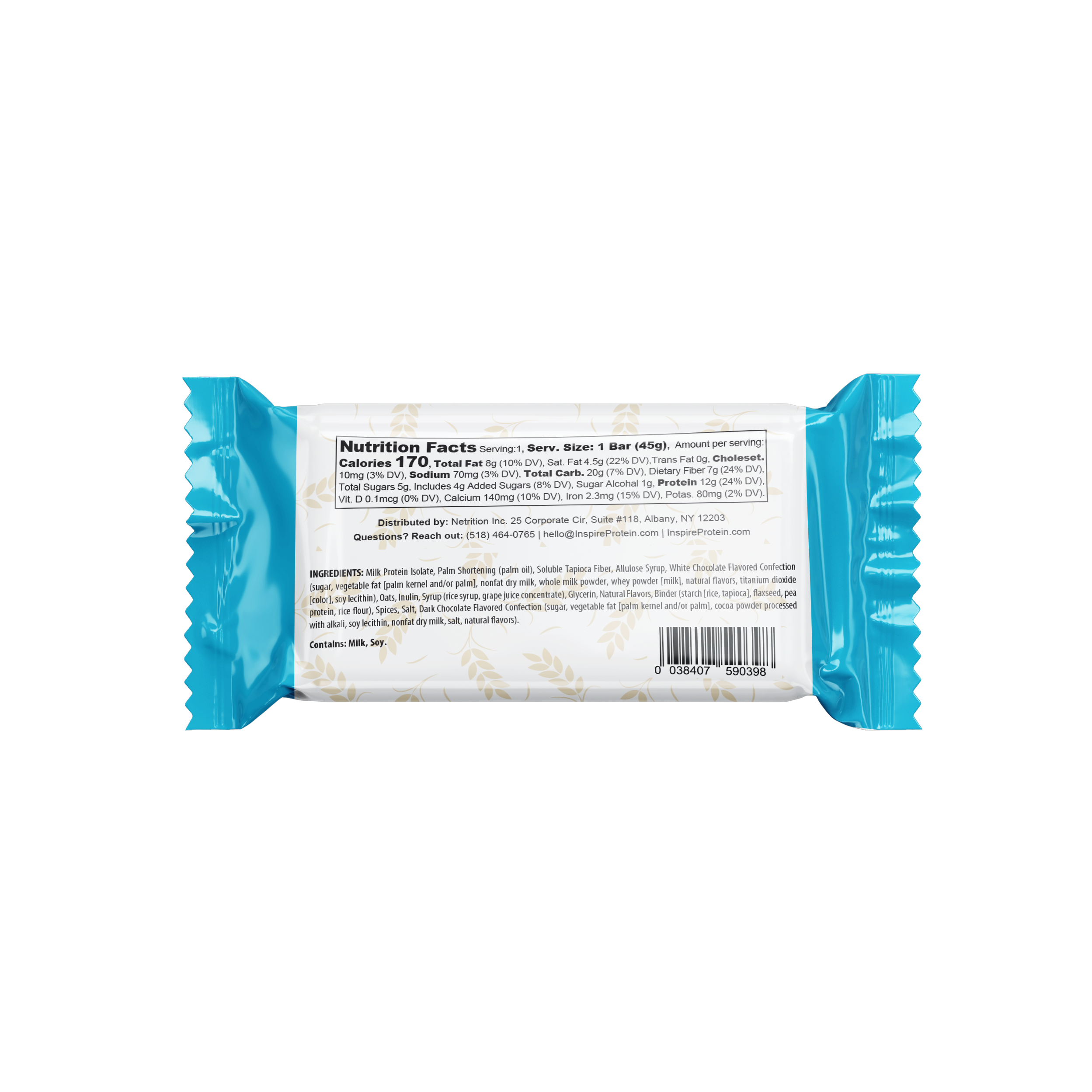 Inspire High Protein Bars by Bariatric Eating - Oatmeal Cinnamon