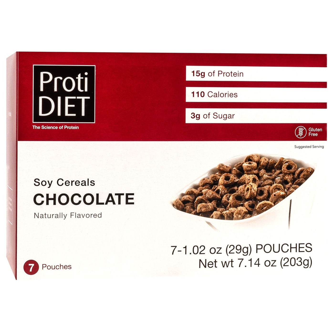 Proti Diet Protein Cereal, Chocolate, 7 Pouches