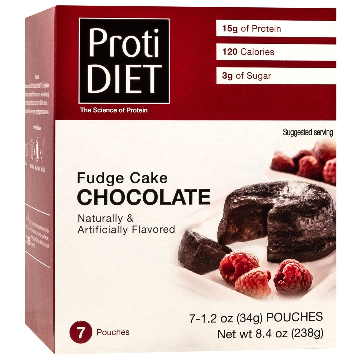 Proti Diet Protein Cake Mix, Chocolate Fudge, 7 Pouches