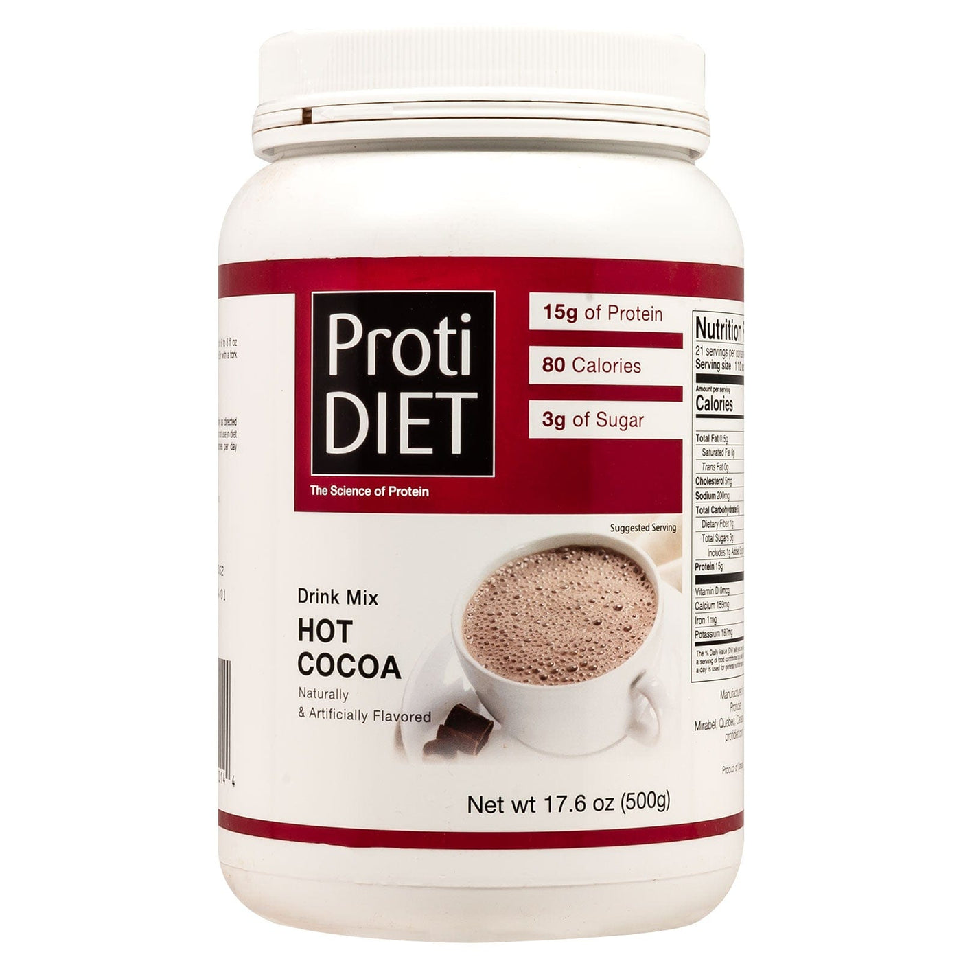 Proti Diet Protein Hot Cocoa Mix, 21 Servings