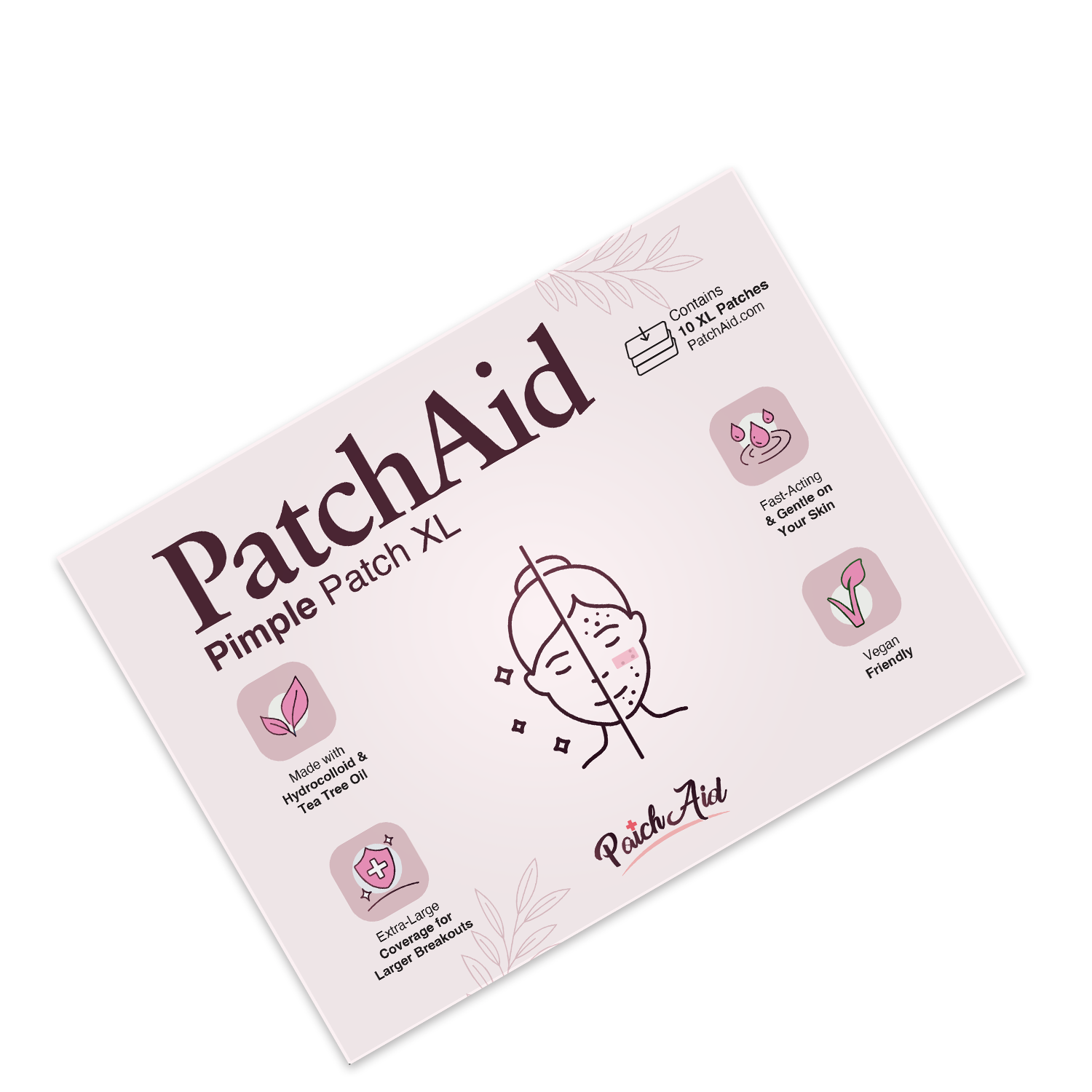 Pimple Patch XL – 10 Extra-Large Hydrocolloid Patches for Face and Body