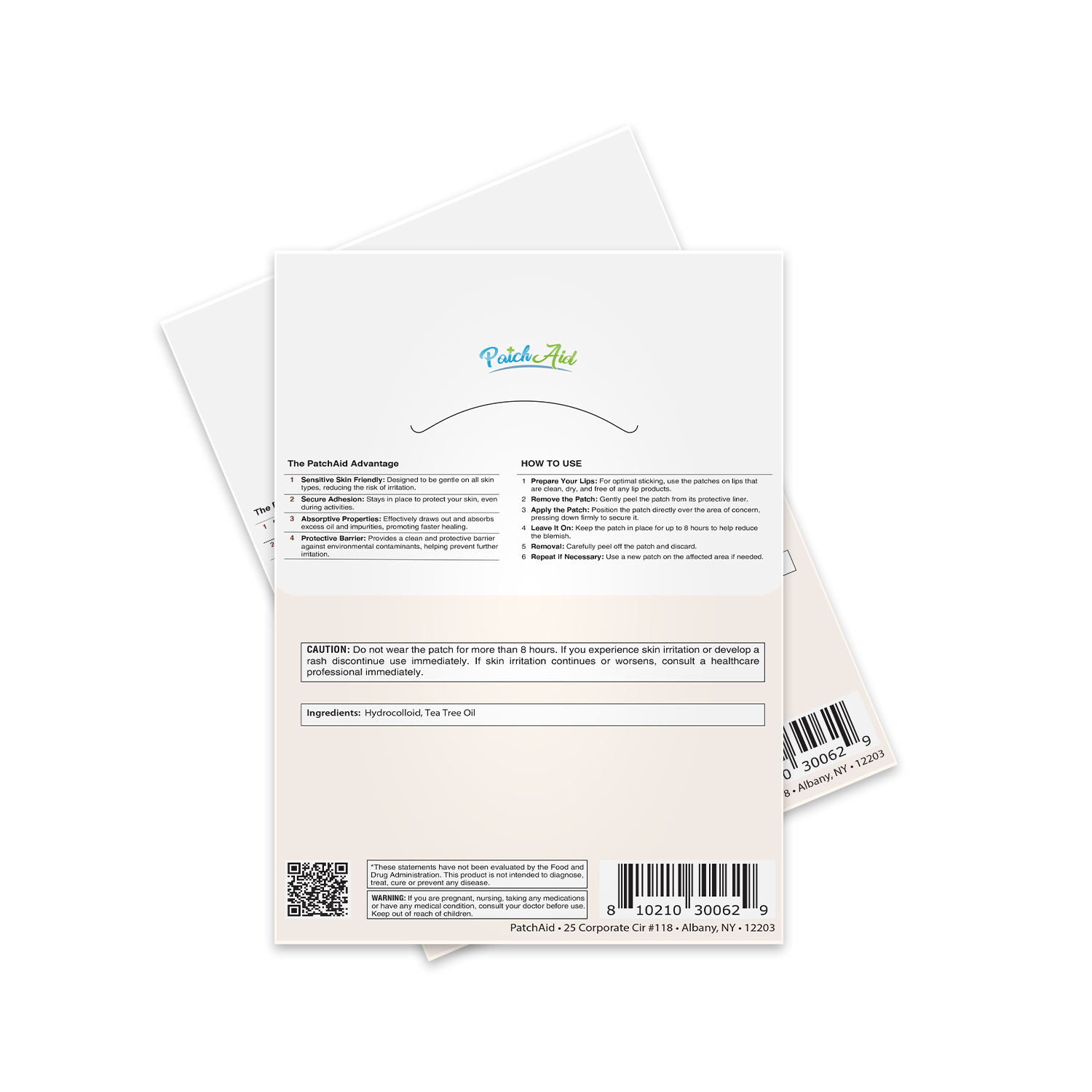 Lip Care Patch – 48 Hydrocolloid Patches with Tea Tree Oil