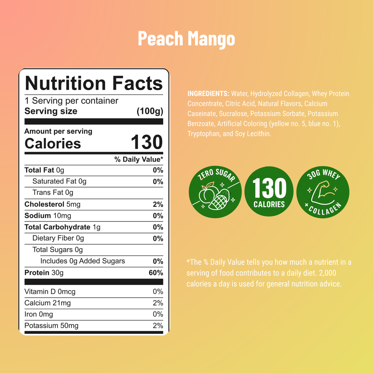 Inspire + Collagen Protein Shot with 30grams of protein in a 3-fluid-ounce bottle.