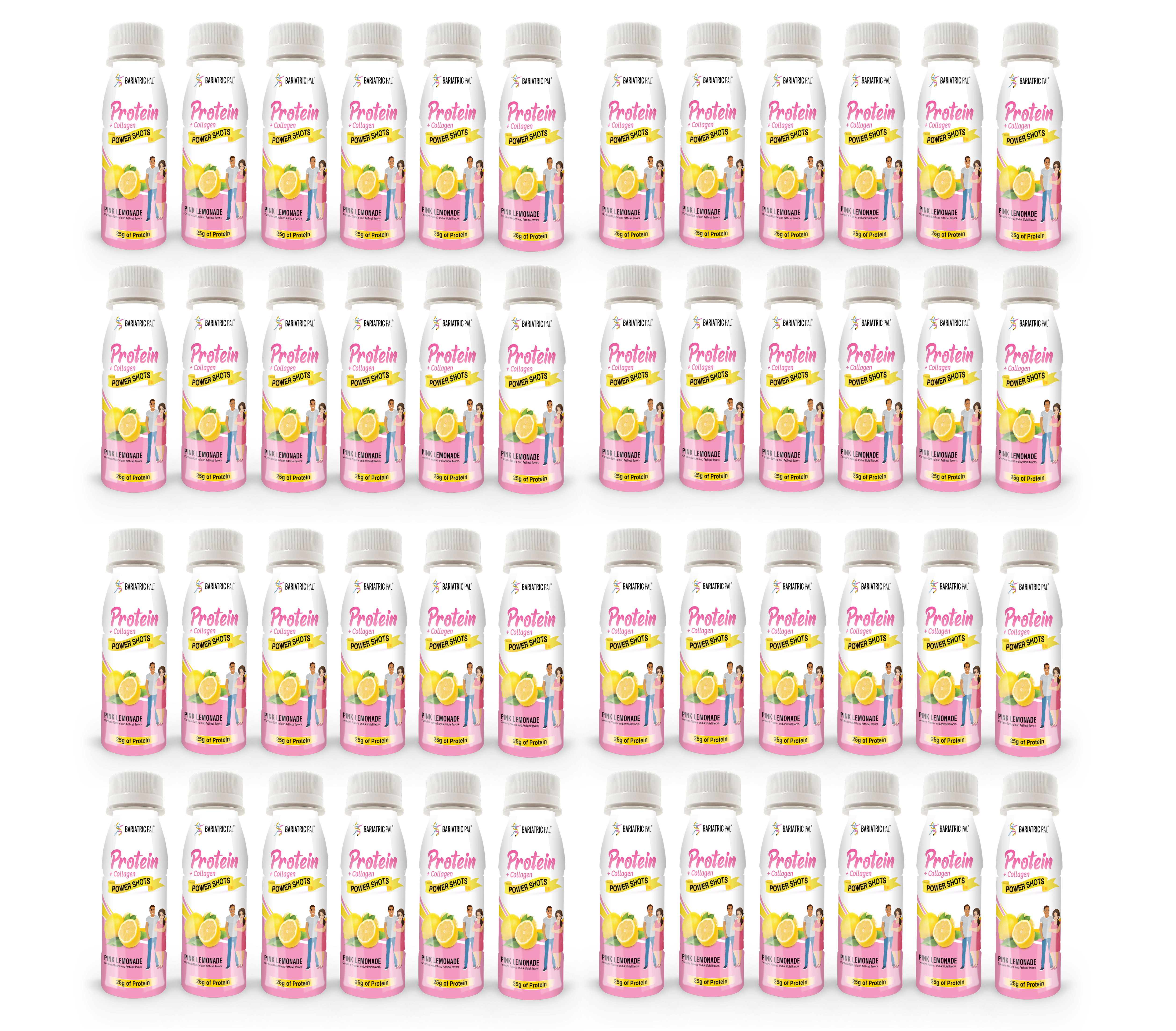 BariatricPal 25g Whey & Collagen Complete Protein Power Shots - Pink Lemonade