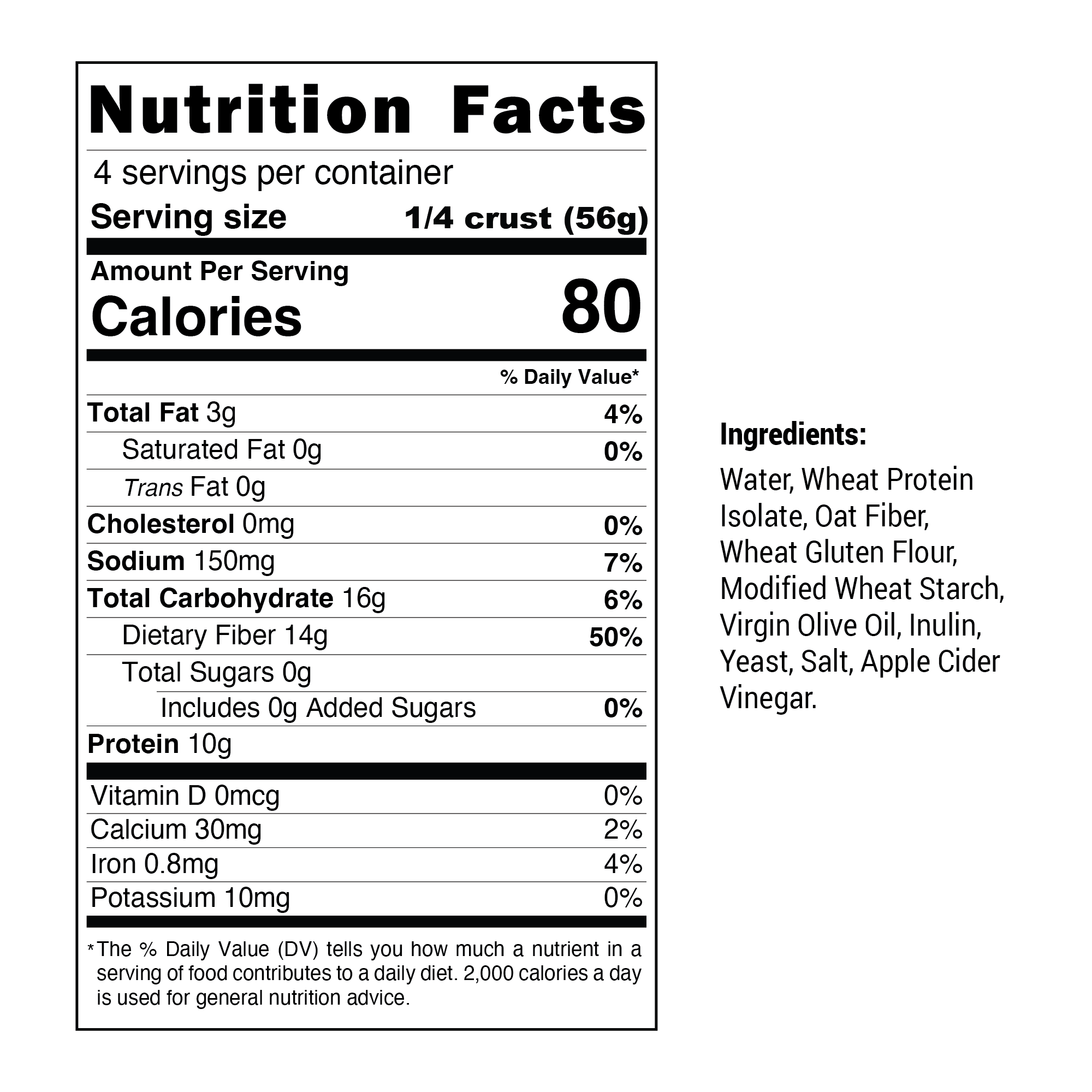 Inspire Protein Kitchen Pizza Crust by Bariatric Eating