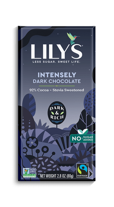 Lily's Sweets No Sugar Added 92% Dark Chocolate Bars