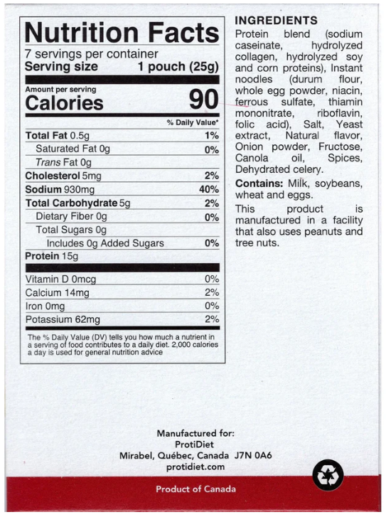 Proti Diet Protein Soup Mix, Chicken Noodle, 7 Pouches