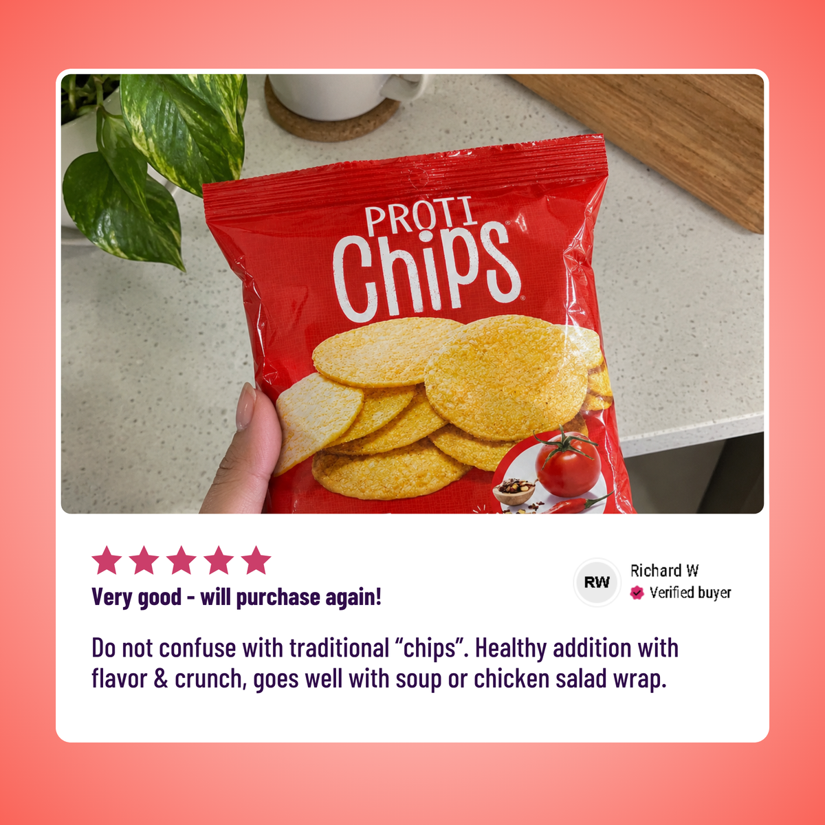 ProtiDiet BBQ chips with 15 grams of protein.