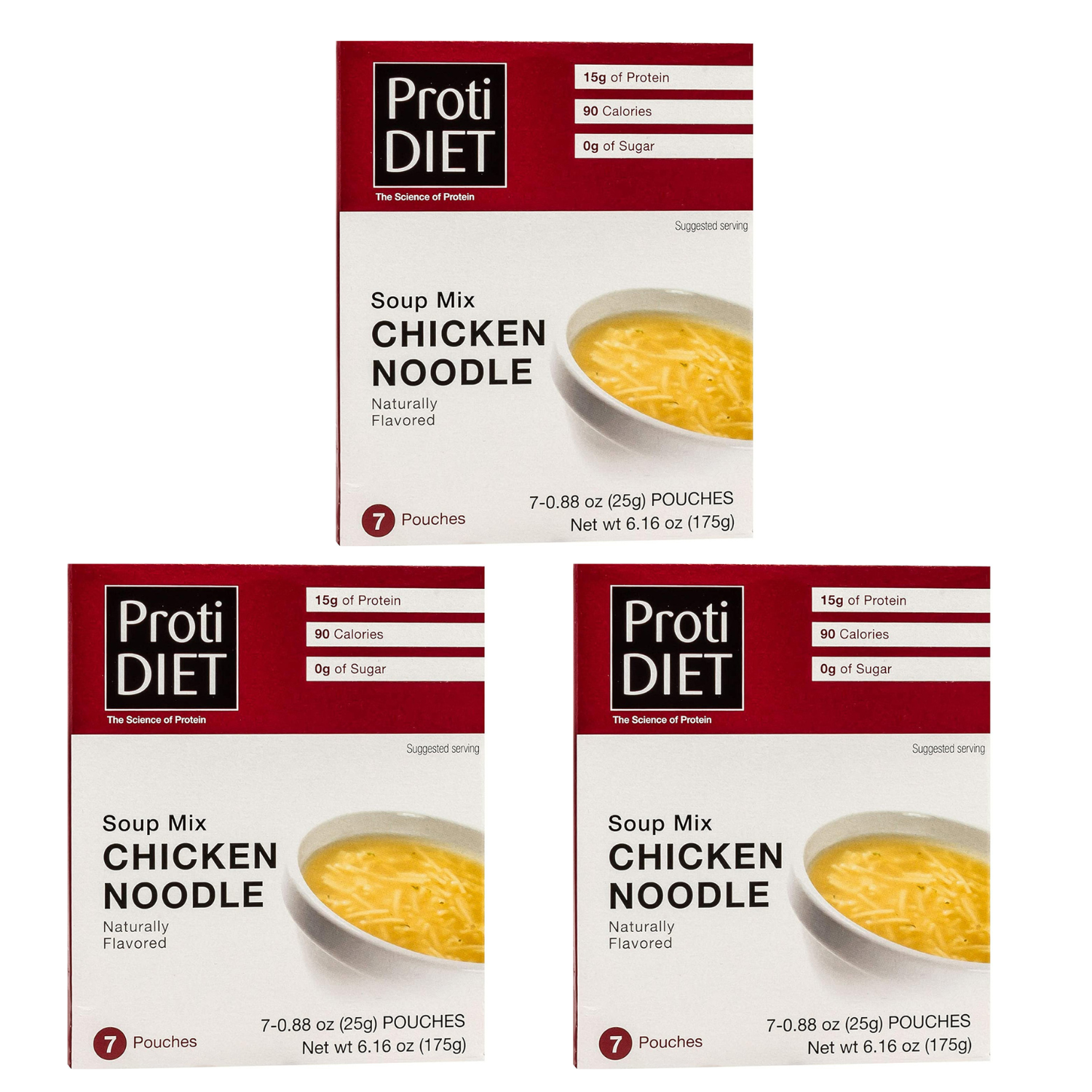 Proti Diet Protein Soup Mix, Chicken Noodle, 7 Pouches