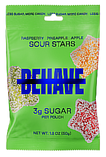 #Flavor_Raspberry Apple Pineapple Sour Stars #Size_One Bag