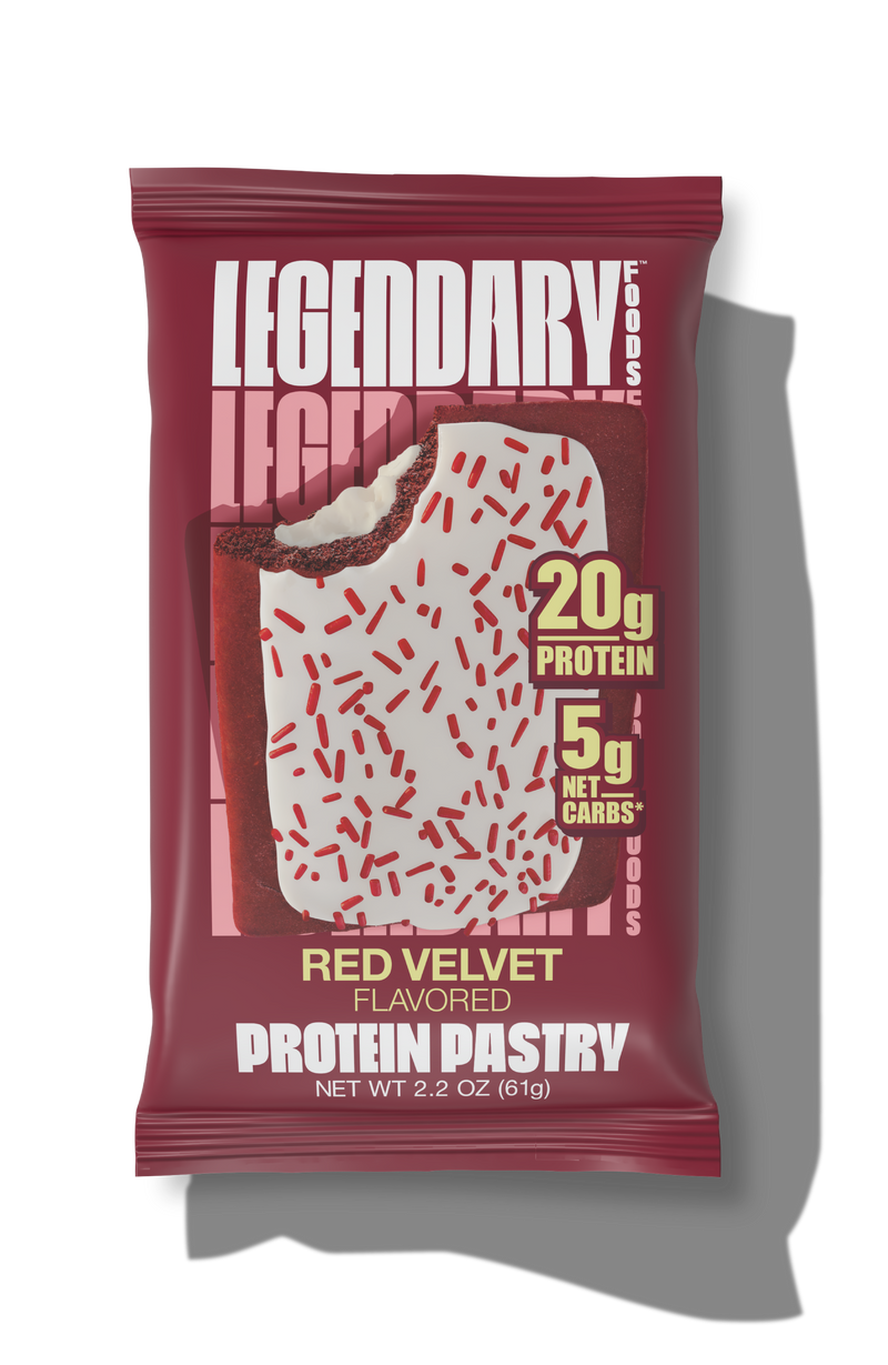 "Cake Style" Low-Carb Protein Pastry by Legendary Foods - Red Velvet