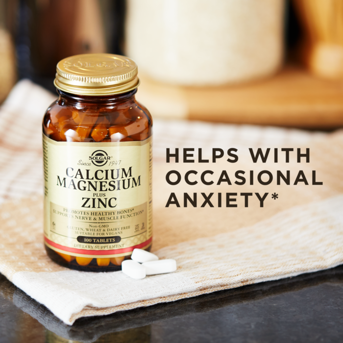 Solgar® Calcium Magnesium Plus Zinc Tablets - High-quality Magnesium by Solgar at BariatricPal Store