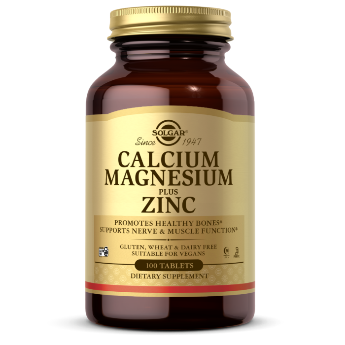 Solgar® Calcium Magnesium Plus Zinc Tablets