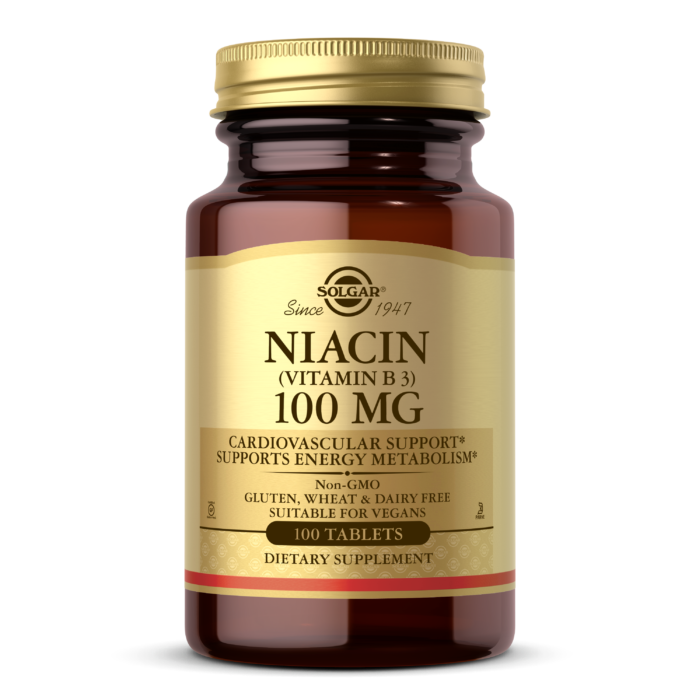 Solgar® Niacin (Vitamin B3) 100mg Tablets - High-quality Niacin by Solgar at BariatricPal Store