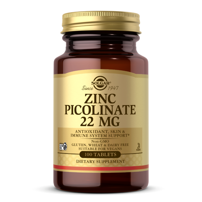 Solgar®’s Zinc Picolinate 22mg - High-quality Zinc by Solgar at BariatricPal Store