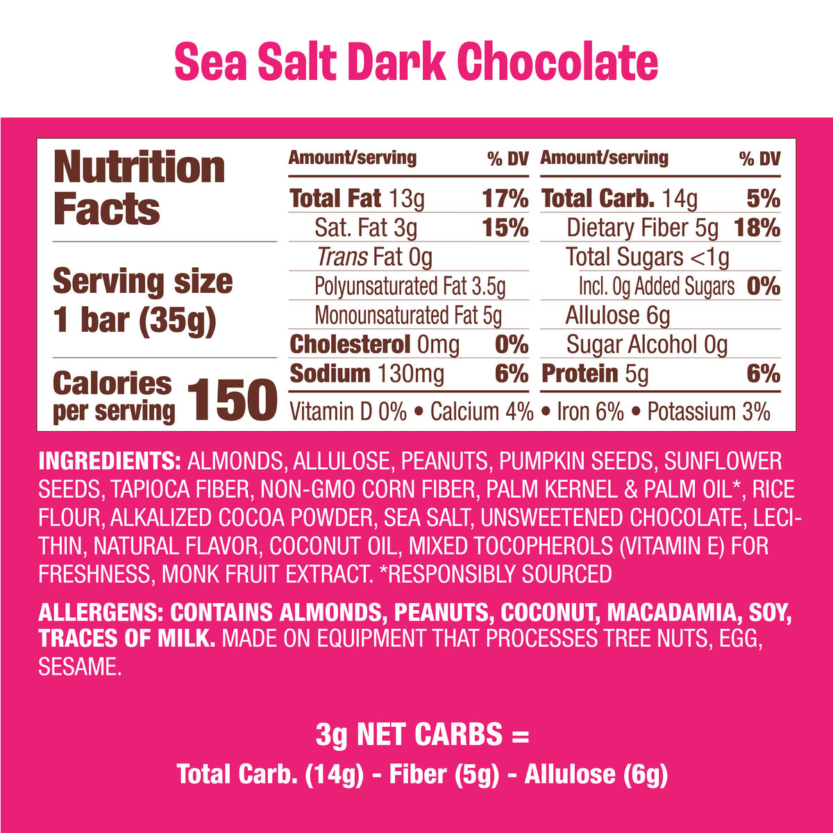 #Flavor_Sea Salt Dark Chocolate
#Size_12 bars