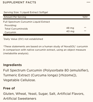 Solgar® Full Spectrum Curcumin Licaps™ (CLEARANCE: Best by January 31, 2026)