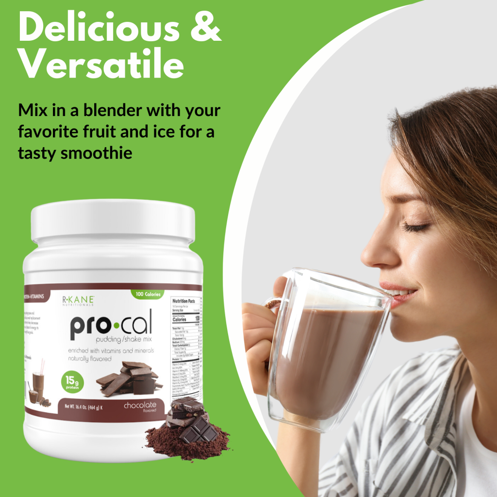 R-Kane Nutritionals Pro-Cal High Protein Pudding/Shake Mix, Chocolate 16.4oz (464g)