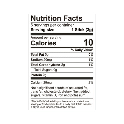 #Flavor_Fruit Punch #Size_6 sticks